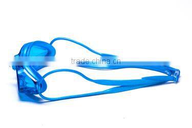 Wholesales custom printed racing transaprent lens swimming goggle