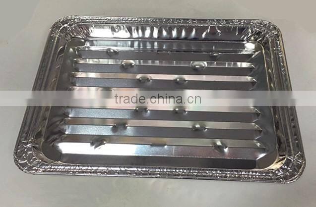 China made aluminum disposable BBQ tray,BBQ serving tray.