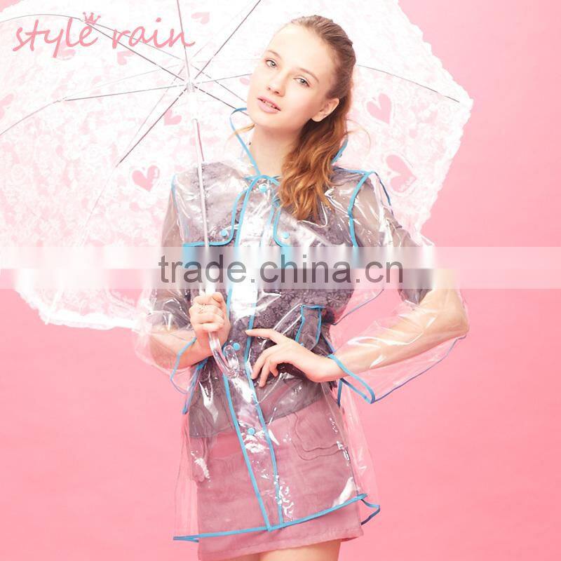 2015 New style fashion factory disposable rain coat