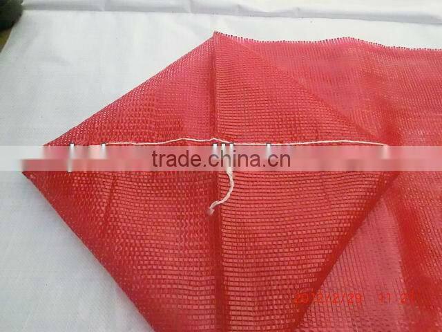 Fruit mesh bags with darwstring, raschel mesh sack for fruits