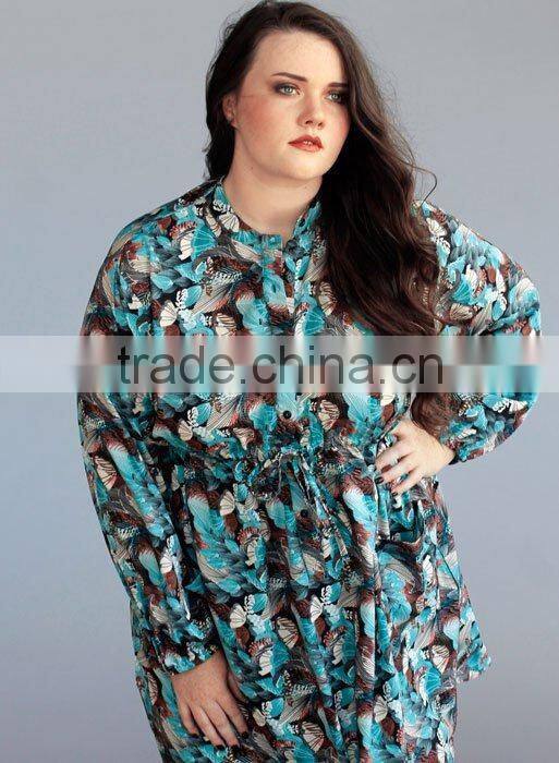 Plus Size Geometrical printed skirt