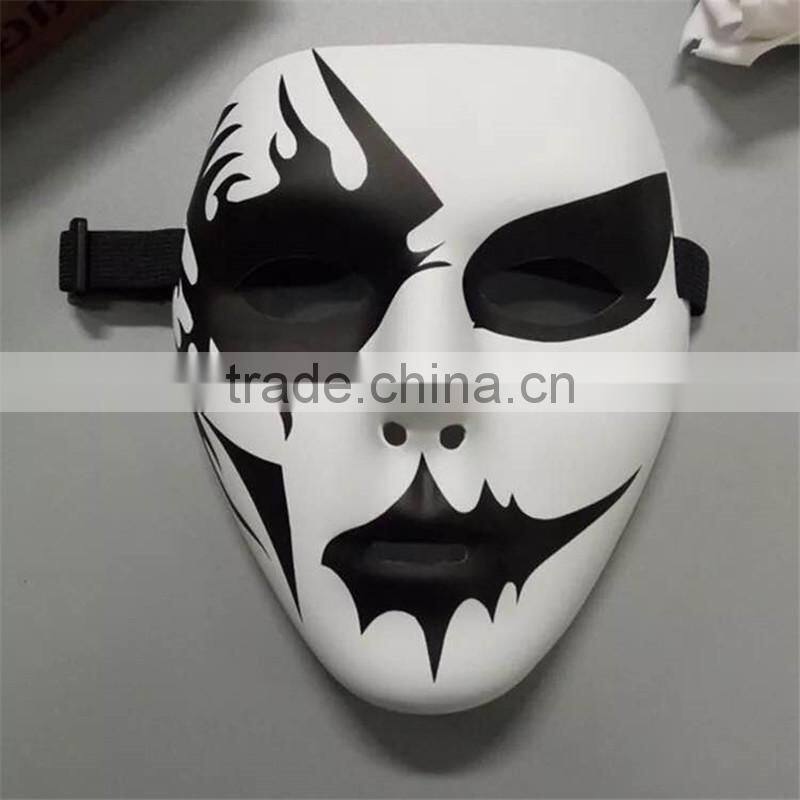 New arrivel Fashion Party mask unique funny halloween ghost mask Hand-painted hip-hop mask