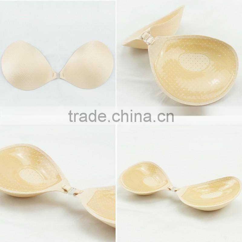 breathable thick pad push up adhesive bra