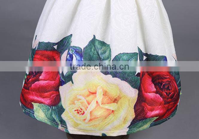 2016 Children latest frocks design Princess Dresses Girls chevron prints Lovely Sleeveless Print Dress photography