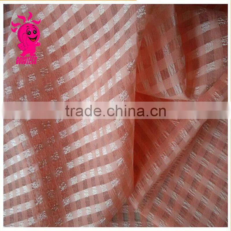 Fine plaid transparent chiffon yarn diy handmade organza puff skirt hair accessory fashion embroidery fabric
