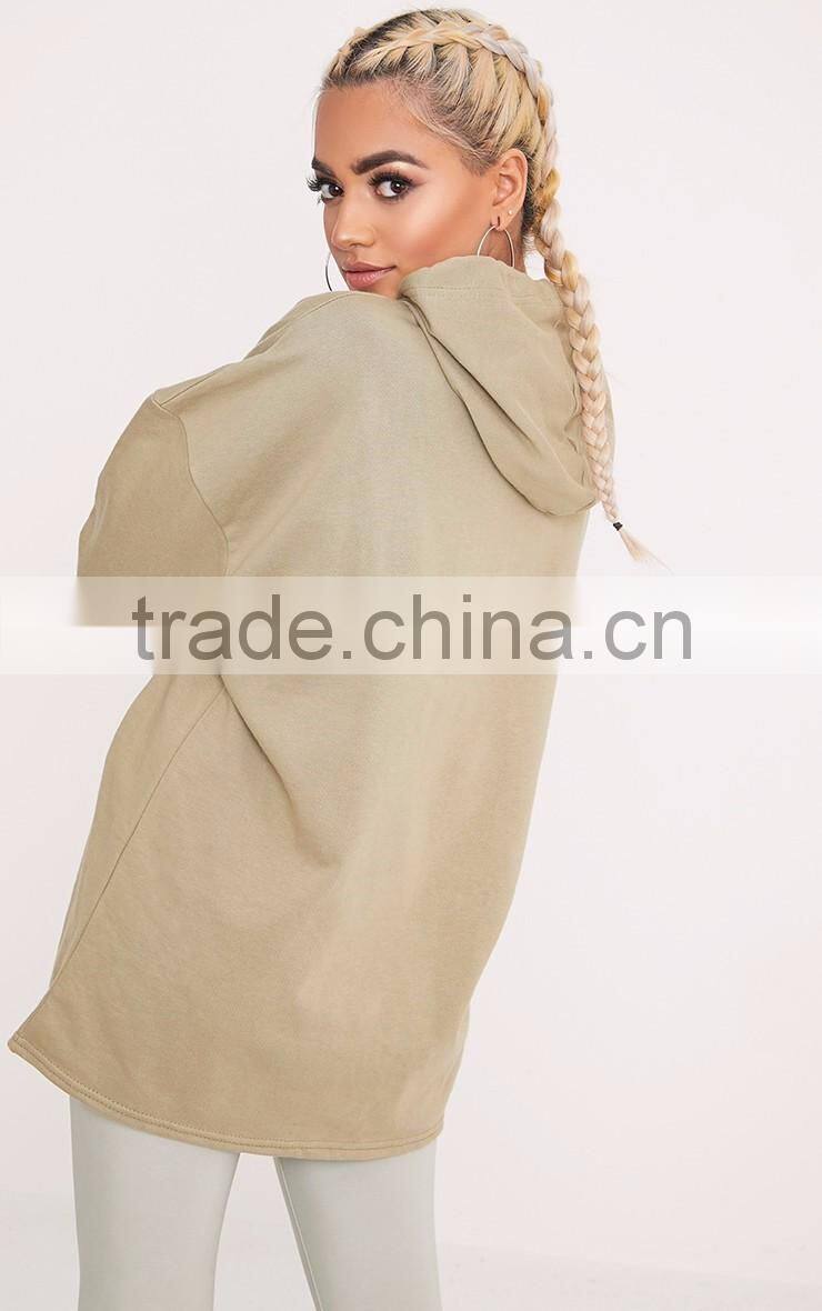 MGOO Women Lightweight Distressed Half Sleeve Hoodie Plain Ripped Pullover With Drawstrings Drop Shoulder