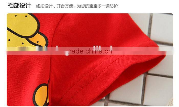 SR-313B high quality unisex baby clothes bear white rabbit pattern pajamas cotton romper