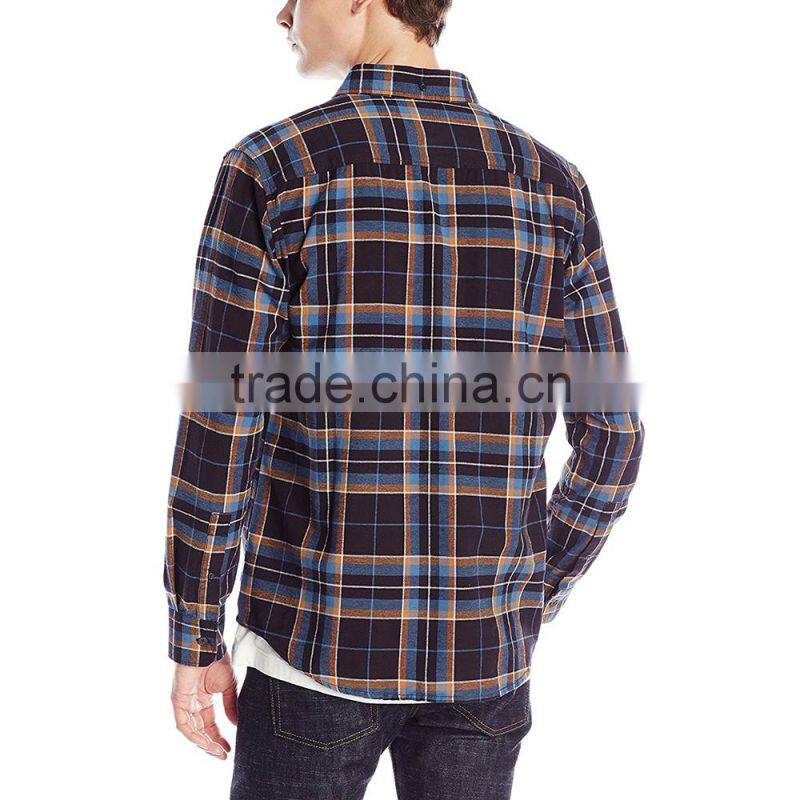 blow 3dollar oem factory yellow plain mens flannel shirt for cheap price