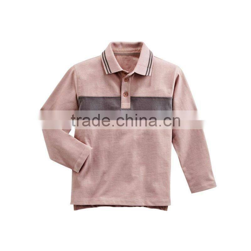 BOYS STRIPED RUGBY POLO T SHIRT