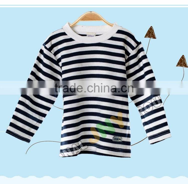 Black And White Stripes Kids Round Neck T-Shirt
