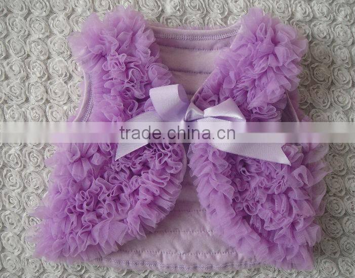 2014 hot sale wholesale sweet girls fashion chiffon ruffle shawls 0-7 yrs old