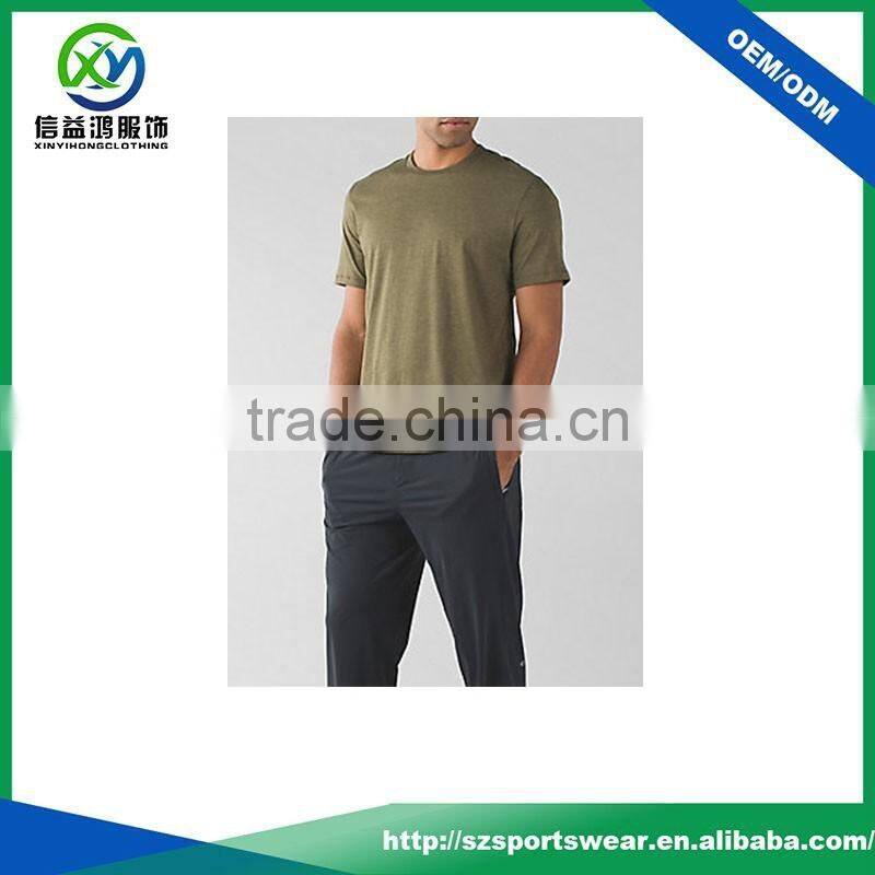 2017 Popular color design nature skin-friendly 95 cotton /5 elastane t-shirt / t shirt men