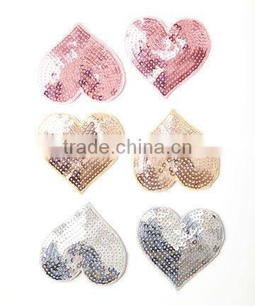 2013 new Sequins heart shoe clips bridal