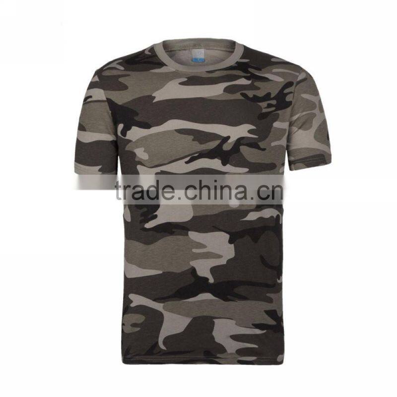 good sale camouflage short sleeve cotton tee shirt clothing manufacturers in China