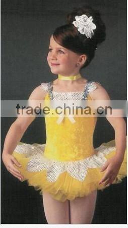 2014 ballet skirts and dresses for children-Yellow