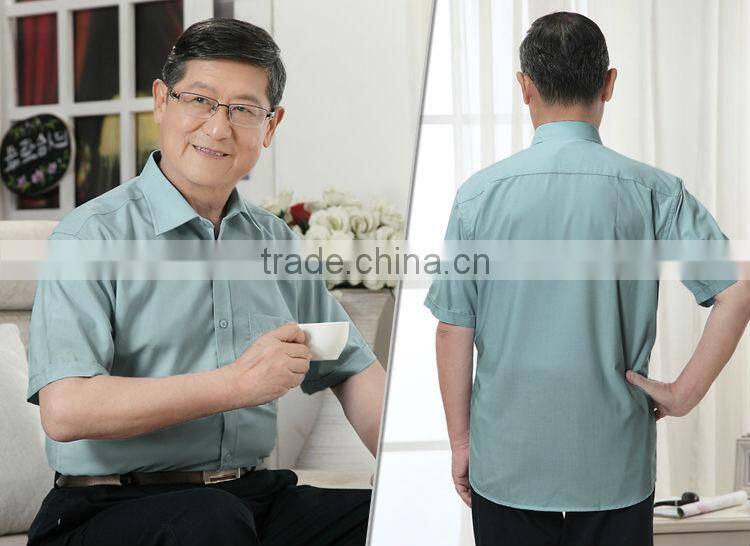 Customs solid color shirts for middleaged man & father