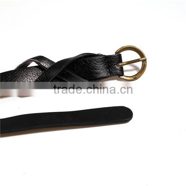 PU Leather Belt Waistband Antique Bronze Black Adjustable