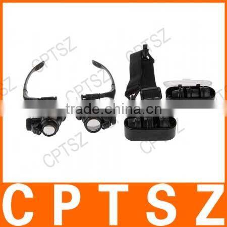 COLEMETER 10X 15X 20X 25X Magnifier Magnifying Eye Glasses Loupe LED Jeweler Watch Repair