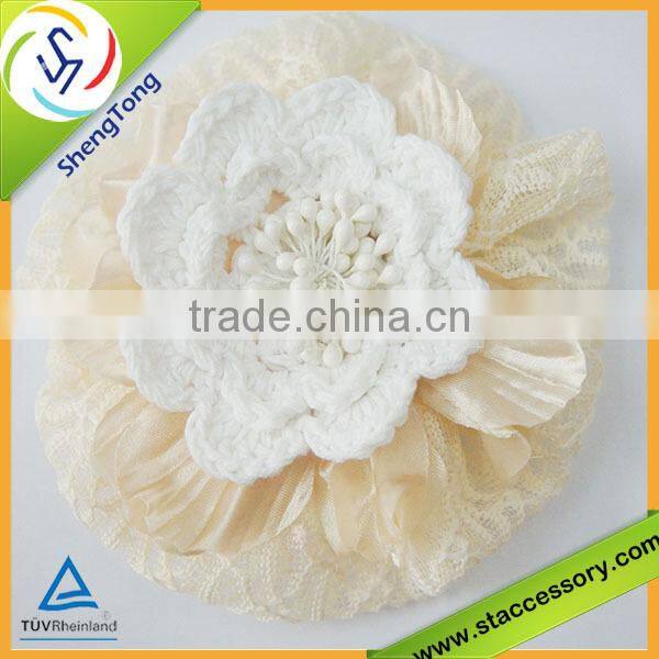 2015 New design fabric flower silk flower export