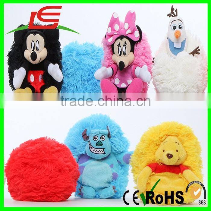 Custom open up to play curl up hide away soft stuffed animals toys with every shape and size