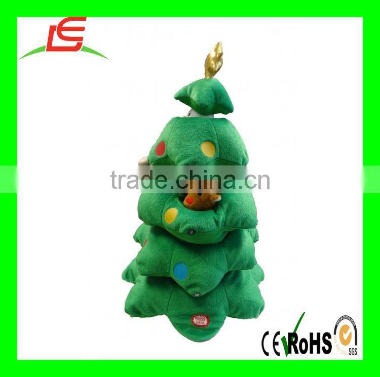 Singing Christmas Tree Santa Snowman Musical Plush Toy