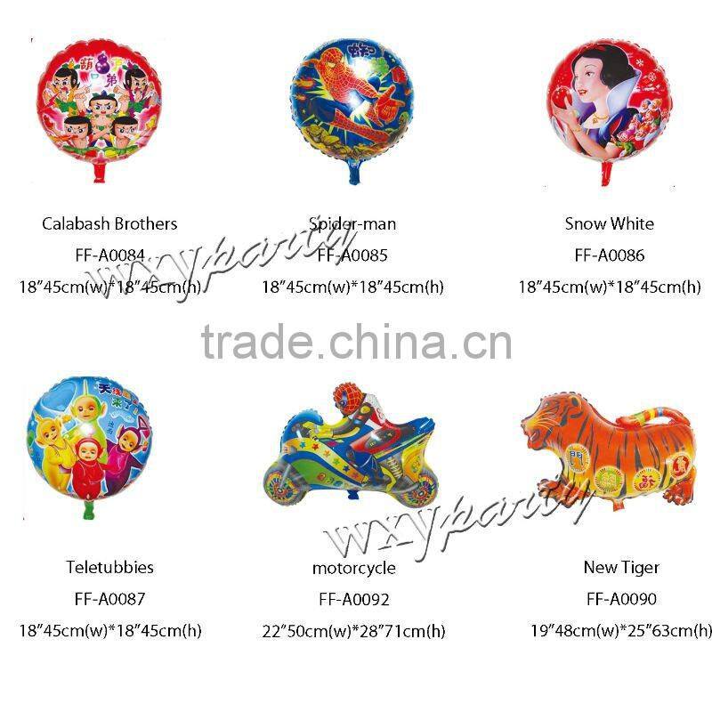 Fashion Cartoon Foil balloon / kids gift mylar helium balloon
