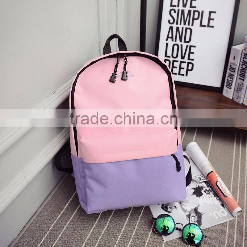 Factory direct wholesale brand Harajuku backpack canvas bag hit Korean maple leaf color for men and women students