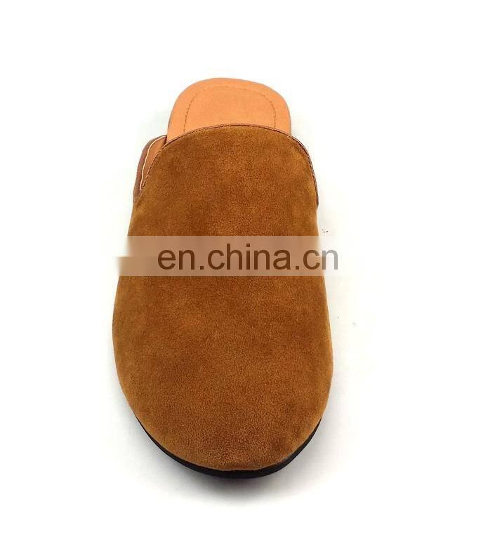 Wholesale birken cork sandal leather stock slippers mens oxford slipper