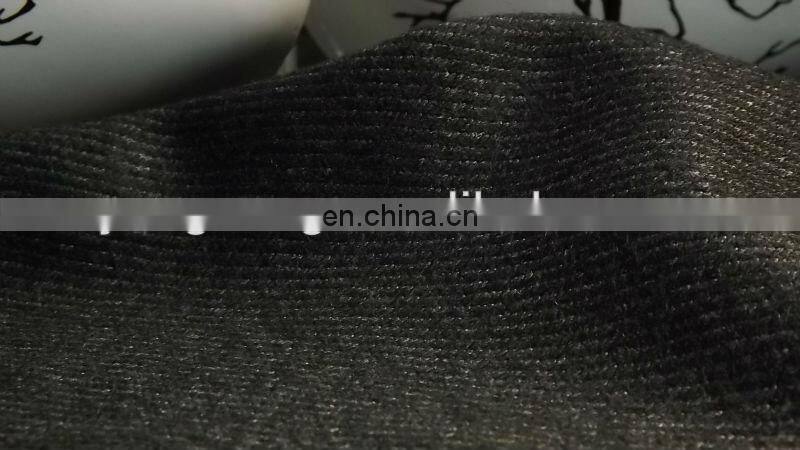 Knit wool polyester thread fabric