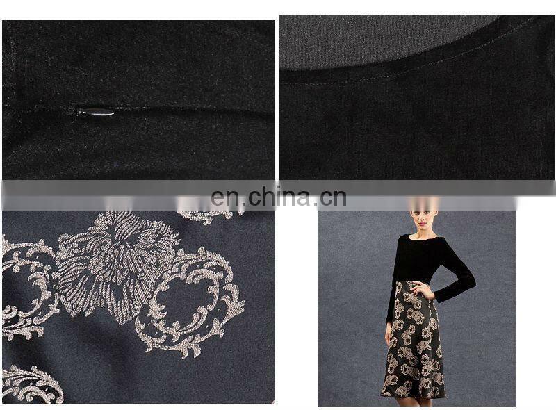 Woman Long Sleeve Velvet Dress for Winter Long Style