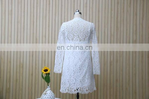 The new Lady's long-sleeve elegant lace dress