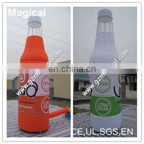 promotional inflatable bottle with fire design