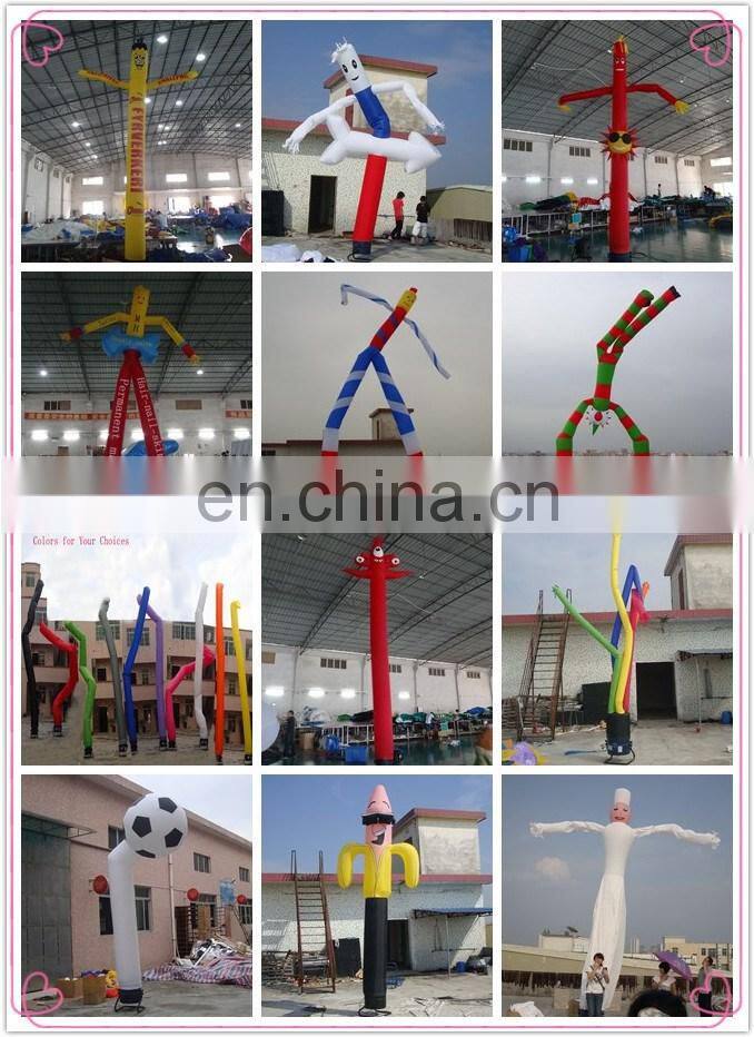 8mH advertising Yellow Vibe Logo Air Dancer Guy inflatable for promotion