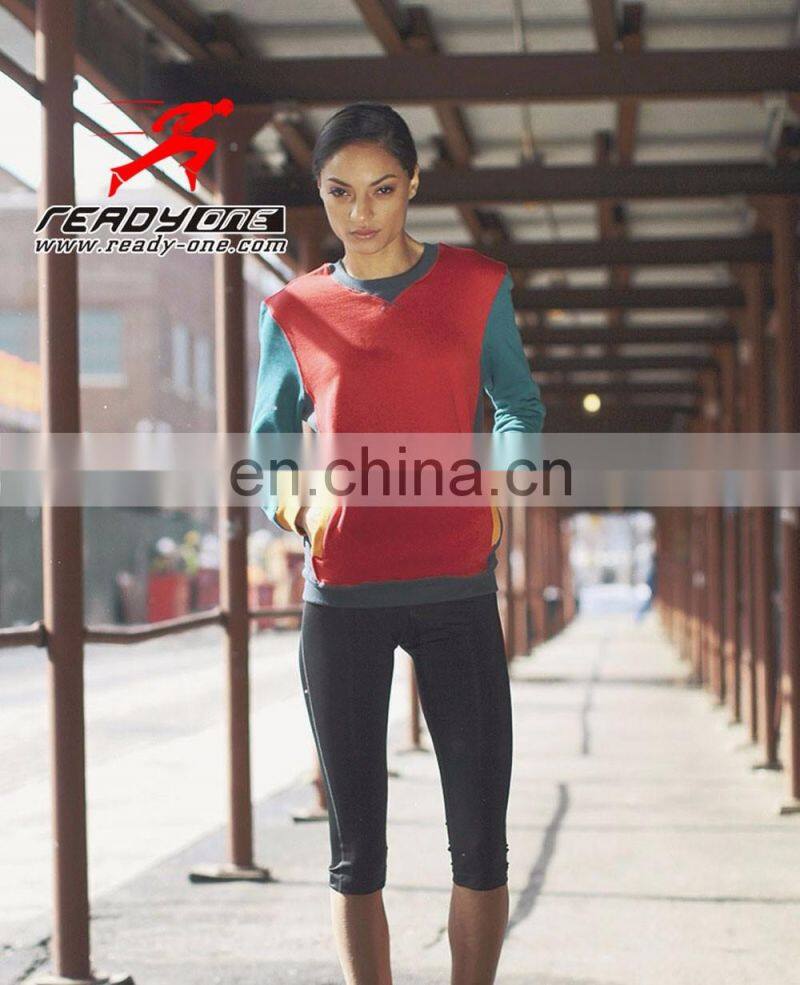 Women mech panel hoodie with fron logo custom your own design hoodie