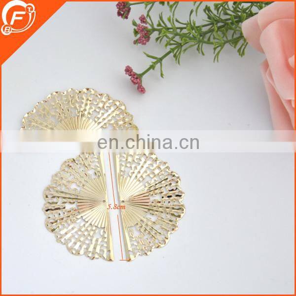 fashion nice gold color v shape metal trims for garment decorative metal trim