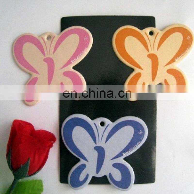 OEM factory price cartoon shape car air freshner , paper card air freshner