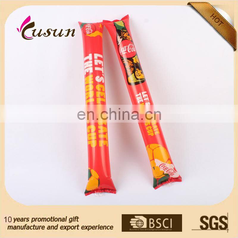eco printed PE cheering stick inflatable hand wholesales manufacturer
