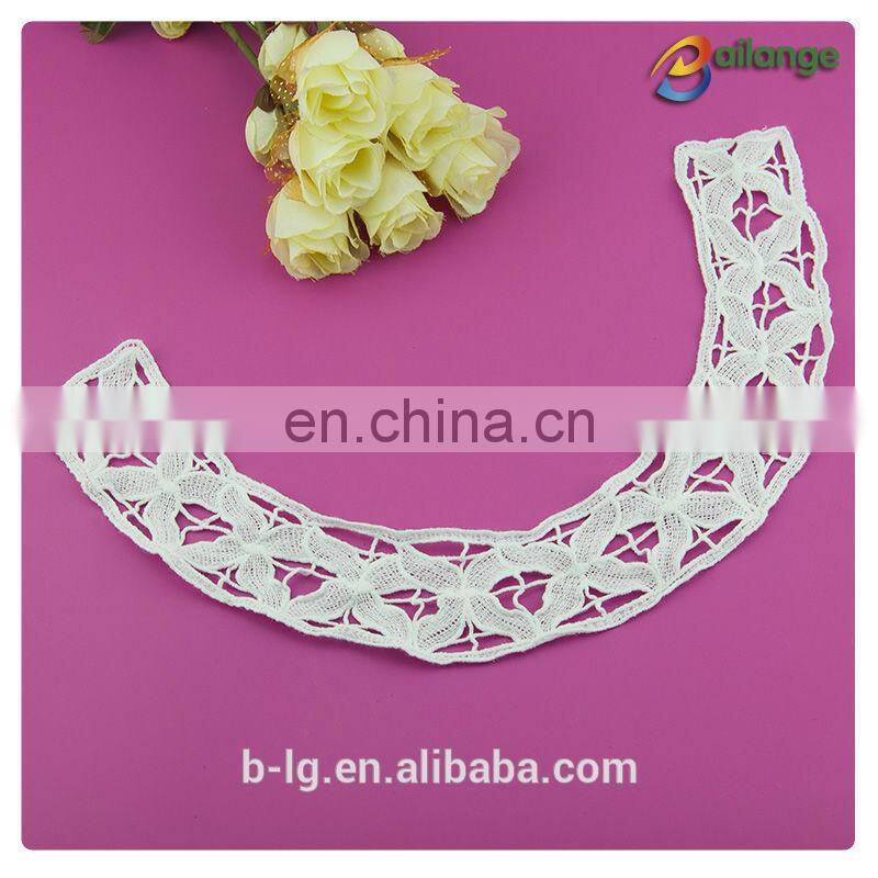 Bailange beautiful design white color 100% cotton stylish neck design wholesale