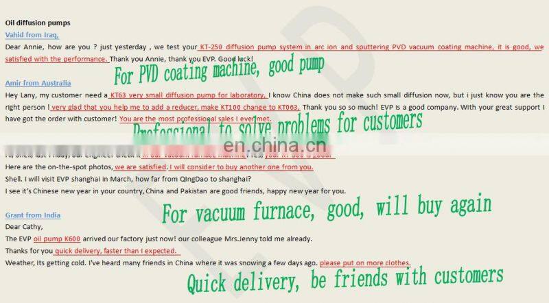 1.1 KW 2 KW 3 KW 5 KW 7.5 KW 9 KW 11 KW Oil diffusion vacuum pump