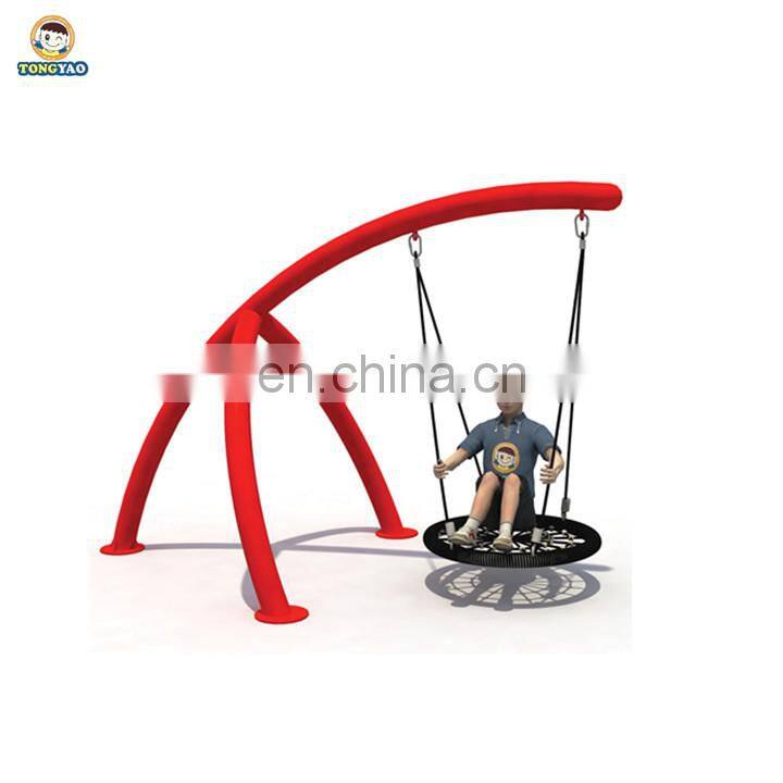 portable rope hanging kids adult single seat swing with outdoor playground