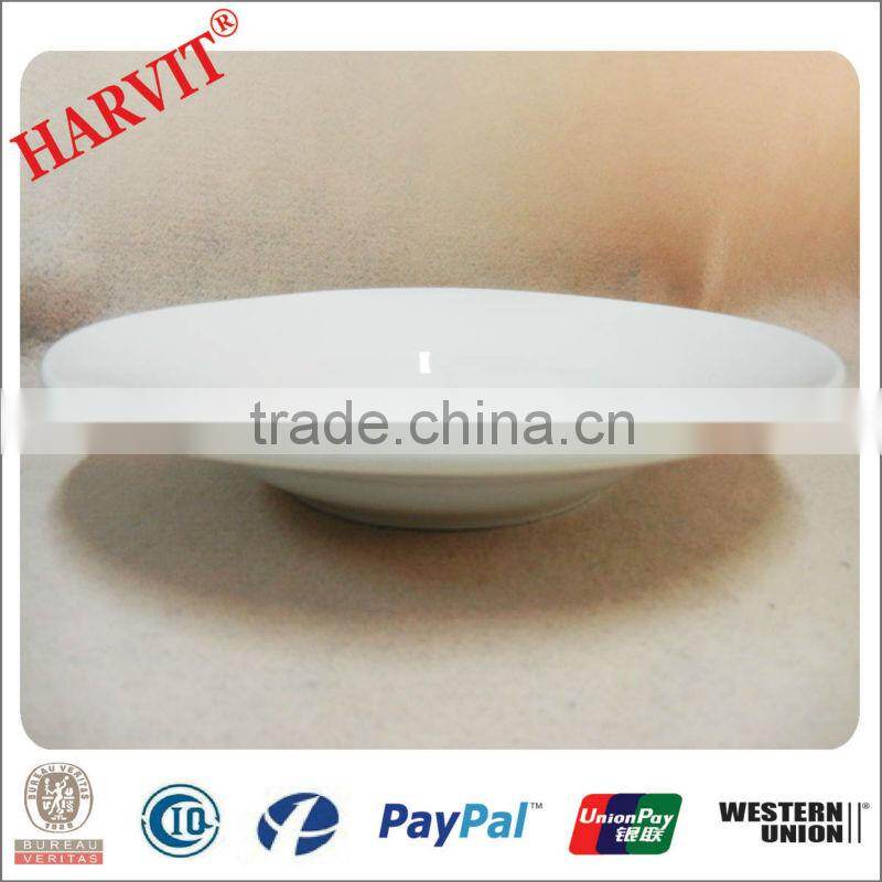 stock 9" plain white soup plate