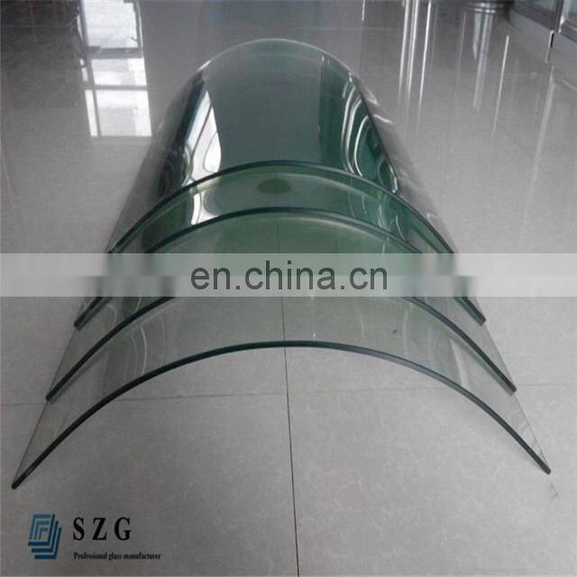 China factory safety 5mm 6mm 8mm 10mm 12mm 15mm curved tempered glass price