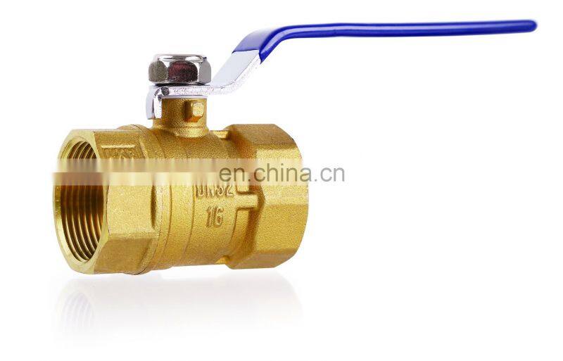 J9266 Factory supply High quality low price brass color Brass Ball Valve for water China Made