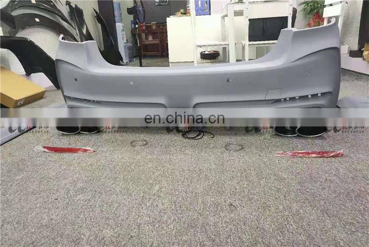 Plastic good fitment WD body kit for BMW 5 series G30 38 front rear bumper side skirts led light