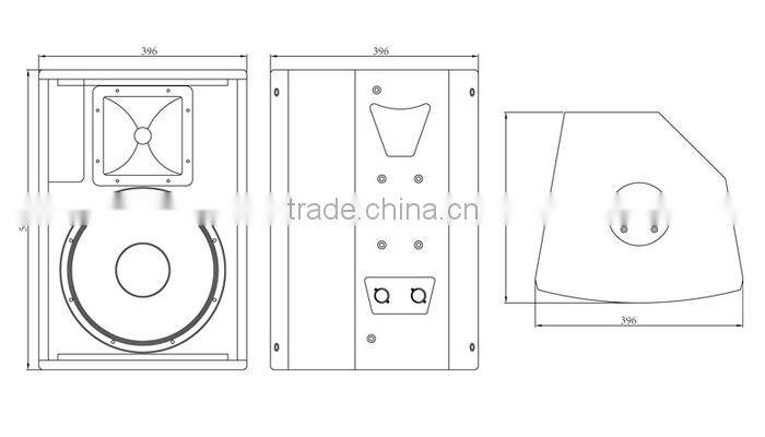 F12+, Martin audio, trade assurance, 12 inch passive 2-way full range loudspeaker, stage monitor speaker