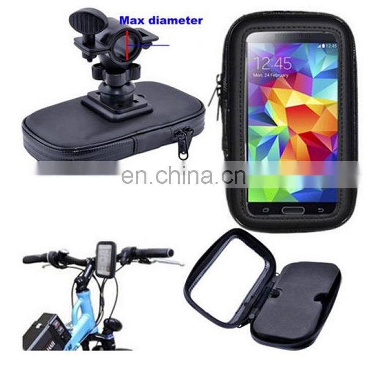 Bike Bicycle Mobile Waterproof Phone Bag For Phone Pouch Phone Case Cover Handlebar Mount Holder Cradle