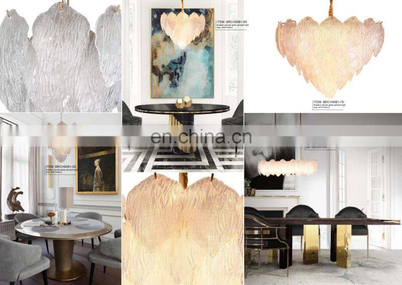 New design agate stone chandelier for hotel lobby home meeting room cafe shop decoration