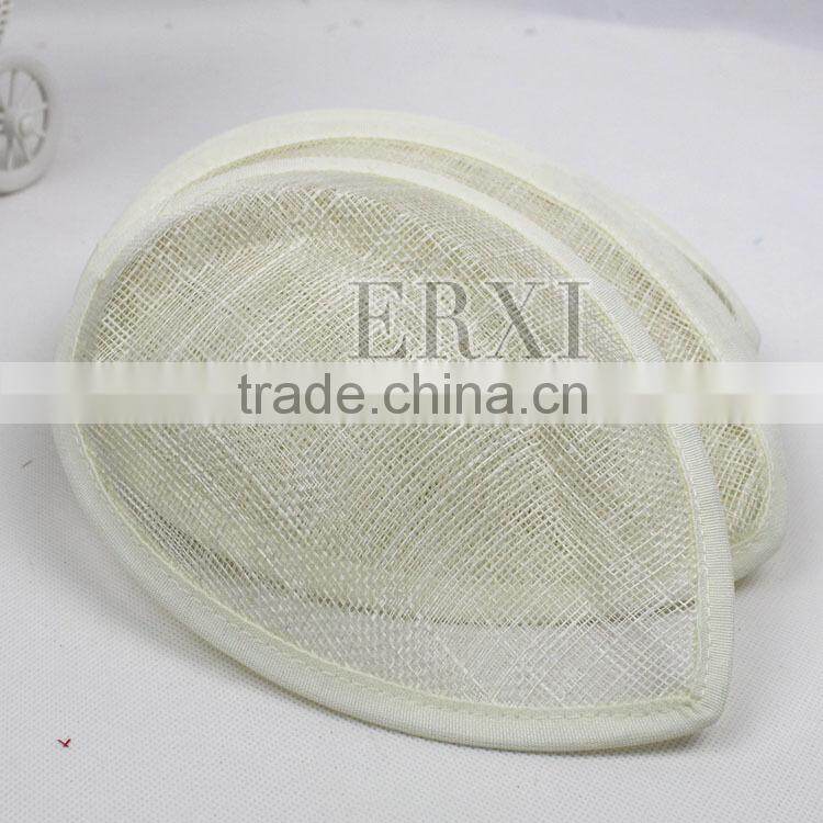 Wholesale Ladies Fascinator Hat Sinamay Base 13.5cm Decorated Bridal Headpiece