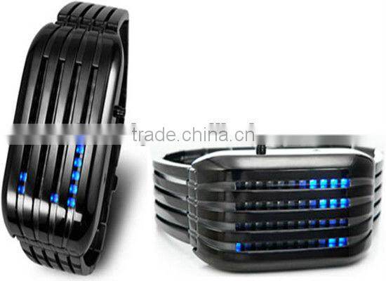2013 japan iron samurai new latest led watch