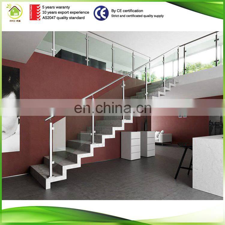 Aluminum alloy stair glass railing prices for Philippines market